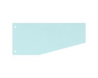 Trapezoidal dividers plain perforated Bruneau recycled cardboard - 105 x 240 mm - pack of 100