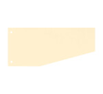 Trapezoidal dividers plain perforated Bruneau recycled cardboard - 105 x 240 mm - pack of 100
