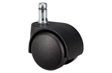 Set of 5 universal wheels with cap especially for flexible floor covering