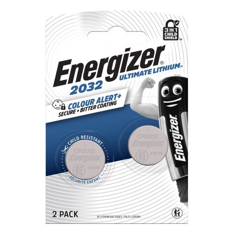 Button cell ultimate lithium 2032 Energizer - Blister of 4 CR2032 batteries