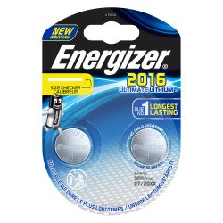 Button cells Ultimate Lithium Energizer CR2016 - blister of 2