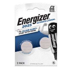Knoopbatterij Ultimate Lithium CR 2025 Energizer - blister van 2 batterijen