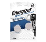 Pile bouton ultimate lithium CR2025 Energizer - Blister de 2 piles