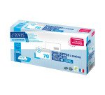 Enveloppe 110 x 220 mm 80 g fenêtre 45 x 100 mm blanche - Boîte de 70