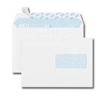 Enveloppe 162 x 229 mm 80 g fenêtre 45 x 100 mm blanche - Boîte de 70