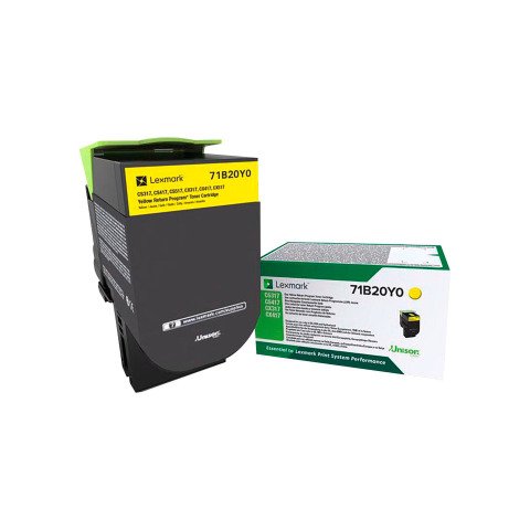 Lexmark 71B20Y0 tóner original amarillo