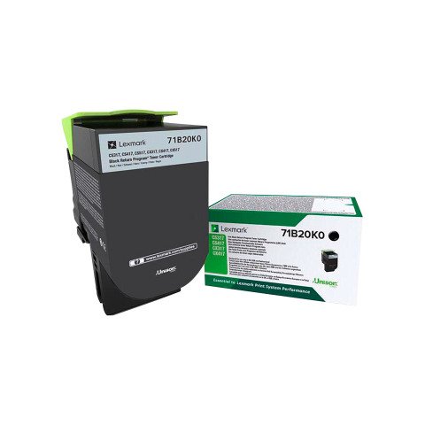 Lexmark 71B20K0 tóner original negro