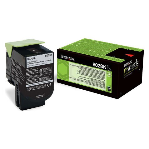 Lexmark 80C2SK0 Tonerkartusche schwarz für Laserdrucker