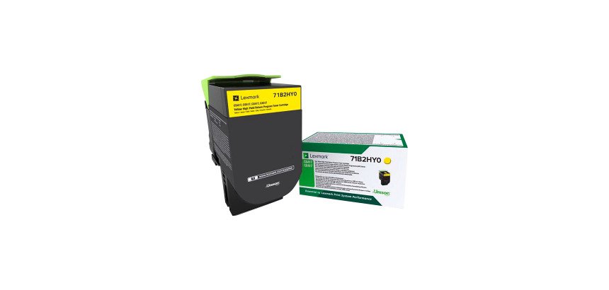 Lexmark 71B2HK0 - Toners haute capacité couleurs séparées pour imprimante laser