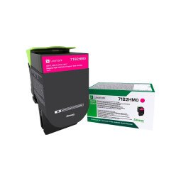 Lexmark 71B2HM0 toner haute capacité magenta pour imprimante laser