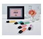 Surligneur Stabilo Boss couleurs assorties pastels - Pochette de 6