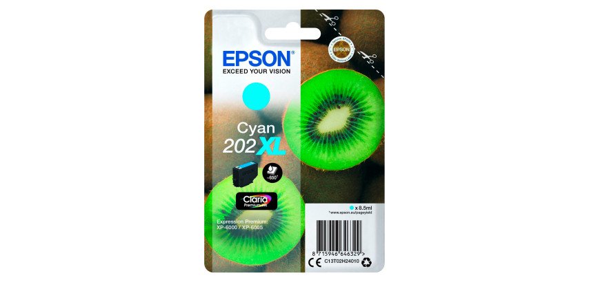 Epson 202XL cartouche haute capacité couleurs séparées pour imprimante jet d'encre