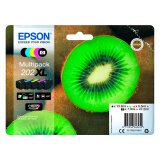 Epson 202XL pack 5 cartridges hoge capaciteit 2 zwarte + 3 kleuren voor inkjetprinter 