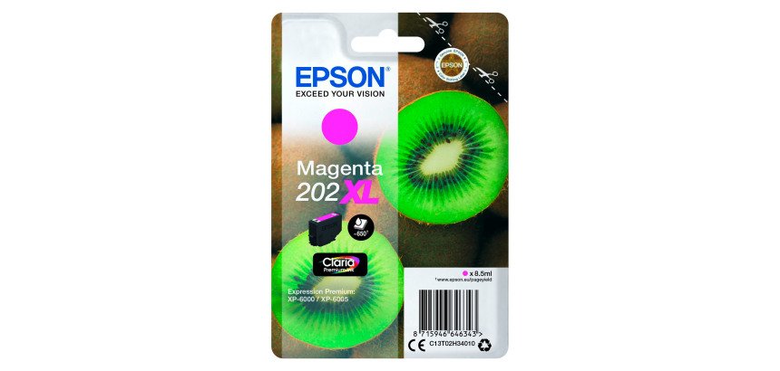 Epson 202XL cartouche haute capacité couleurs séparées pour imprimante jet d'encre