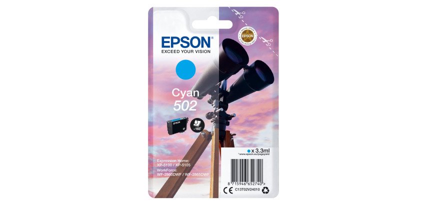 Epson 502 cartridge separate colors for inkjet printer 