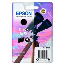 Tintenpatrone Epson 502 schwarz für Tintenstrahldrucker 