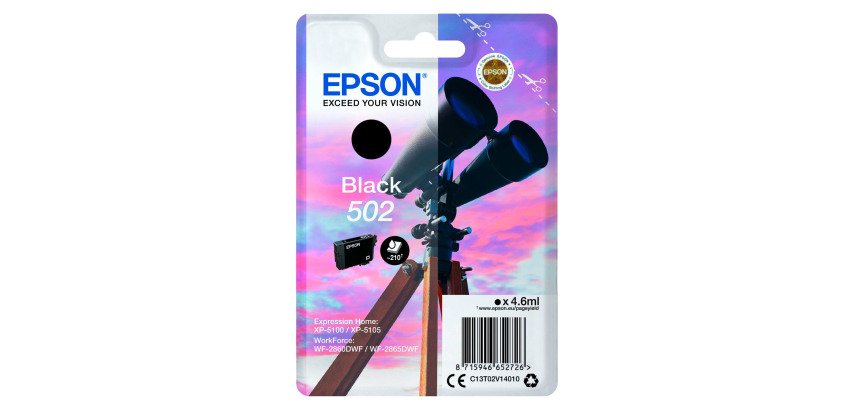 Epson 502 cartridge black for inkjet printer 