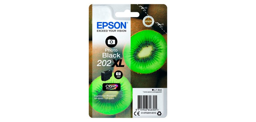 Epson 202XL cartridge high capacity black photo for inkjet printer 