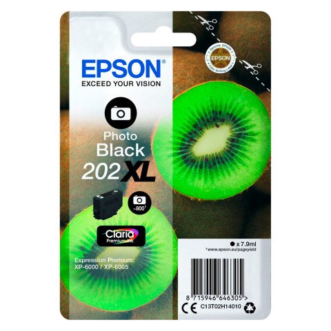 Epson 202XL cartucho original negro foto