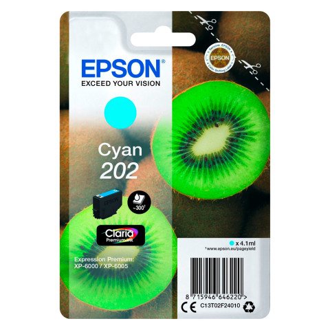 Epson 202 cartucho original cian