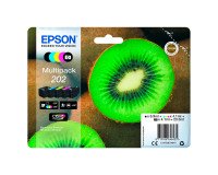 Epson 202 Pack 5 cartuchos originales (2 negros + 3 colores)