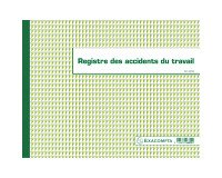 Registre piqûre accidents du travail Exacompta 6619E