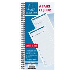 Carnet reliure spirale à faire 125 feuilles
