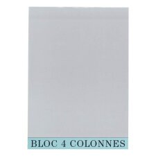 Bloc de contrôle comptable 4 colonnes Exacompta 5704E