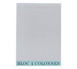 Bloc de contrôle comptable 4 colonnes Exacompta 5704E