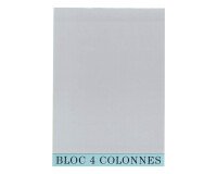 Bloc de contrôle comptable 4 colonnes Exacompta 5704E