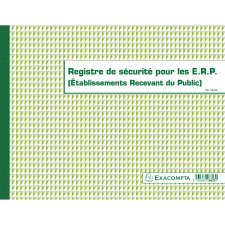 Registre de sécurité incendie pour les établissements recevant du public Exacompta 6623E