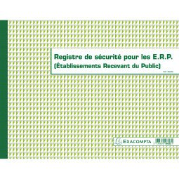 Safety register ERP 32 pages 24 x 32 cm Exacompta 6623E