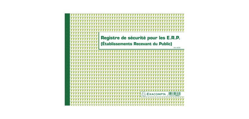 Sicherheitsregister ERP 32 Blatt 24 x 32 cm Exacompta 6623E