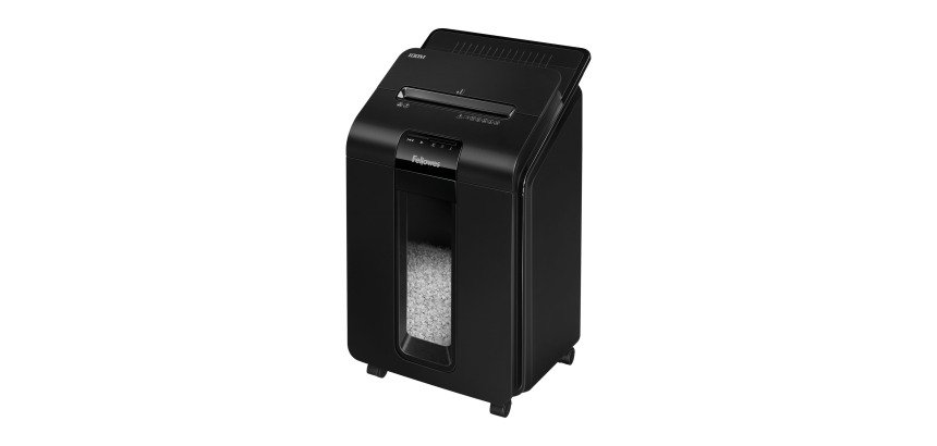 Destructora DIN4 Fellowes automática Híbrida Automax 100M corte en partículas P-4 23L