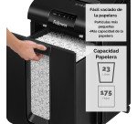 Destructora DIN4 Fellowes automática Híbrida Automax 100M corte en partículas P-4 23L