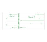 Carnet de reçus avec souche Exacompta 10,5 x 27 cm