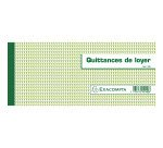 Carnet de Quittances de loyer avec souche Exacompta