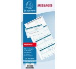 Carnet broché autocopiant Messages téléphones Exacompta 29,7 x 14, 8 cm - 50 feuilles