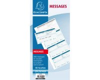 Carnet broché autocopiant Messages téléphones Exacompta 29,7 x 14, 8 cm - 50 feuilles