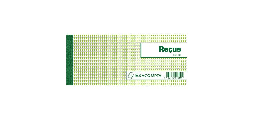 Carnet à souche "reçus" Exacompta 9 x 13 cm