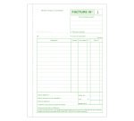 Cahier de facture avec tva Manifold Exacompta autocopiant 21 x 14,8 cm 50 pages double exemplaires 3278E