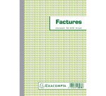 Cahier de facture avec tva Manifold Exacompta autocopiant 21 x 14,8 cm 50 pages double exemplaires 3278E