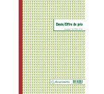 Cahier de devis / offre de prix Manifold Exacompta autocopiant 29,7 x 21 cm 50 pages triple exemplaires 13146E