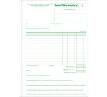 Cahier de devis / offre de prix Manifold Exacompta autocopiant 29,7 x 21 cm 50 pages triple exemplaires 13146E