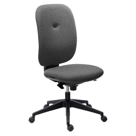 Silla de oficina Alia antracia - respaldo tejido