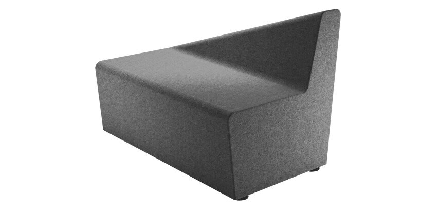 Module Izaki - Chauffeuse 2 places/dos incliné à droite