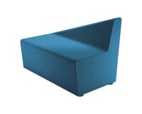Module Izaki - Zetel 2 plaatsen / met naar links hellende rug