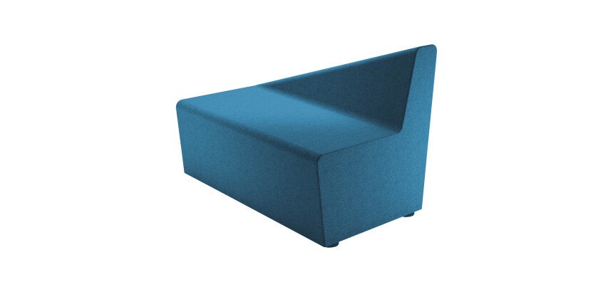 Module Mendi - Chauffeuse 2 places/dos incliné à gauche