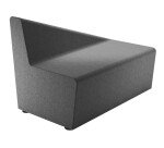Module Izaki - Chauffeuse 2 places/dos incliné à gauche