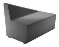 Module Izaki - Zetel 2 plaatsen / met naar rechts hellende rug